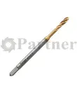Метчик M3х0.5 Partner машинный HSSE, DIN371, TiN, для гл. отв., (Серия 315) - изображение 1 | Partner - заточные станки
