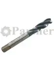 Метчик M10х1.25, HSSE спиральная канавка 38°, H6, TiAlN - изображение 1 | Partner - заточные станки