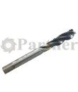 Метчик M8х1.25, HSSE спиральная канавка 38°, H6, TiAlN - изображение 1 | Partner - заточные станки