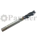 Метчик M8х0.75, HSSE спиральная канавка 38°, H6, TiAlN - изображение 1 | Partner - заточные станки