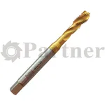Метчик M8х0.75 Partner машинный HSSE, DIN371, TiN, для гл. отв., (Серия 315) - изображение 1 | Partner - заточные станки