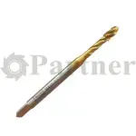 Метчик M4х0.5 Partner машинный HSSE, DIN371, TiN, для гл. отв., (Серия 315) - изображение 1 | Partner - заточные станки
