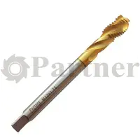 Метчик M12х1.25 Partner машинный HSSE, DIN376, TiN, для гл. отв., (Серия 315) - изображение 1 | Partner - заточные станки