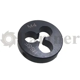 Плашка круглая метрическая M4х0.7, Partner, ISO2568, размер D16хH5мм, HSSE (Серия 480) - изображение 4 | Partner - заточные станки