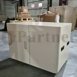 Partner TM-9060, тумба металлическая, 900х600х700 мм (ШхГхВ), 1 полка, порошковая покраска, грузоподъемность 300кг. - изображение 3 | Partner - заточные станки