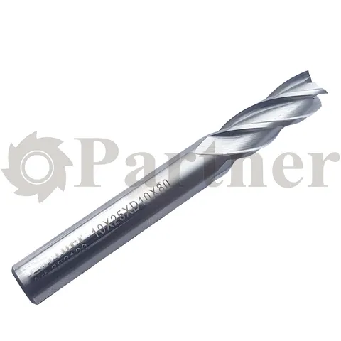 Partner Фреза концевая HSS-E, 10X25XD10X80мм, Z4 (Серия 302) - изображение 1 | Partner - заточные станки
