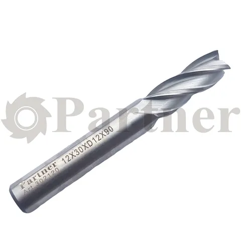 Partner Фреза концевая HSS-E, 12X30XD12X90мм, Z4 (Серия 302) - изображение 1 | Partner - заточные станки