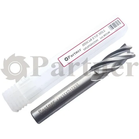 Partner Фреза концевая HSS-E, 14X35XD12X95мм, Z4 (Серия 302) - изображение 2 | Partner - заточные станки