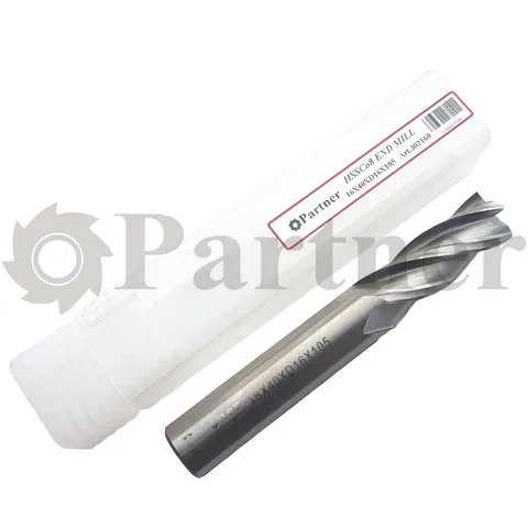 Partner Фреза концевая HSS-E, 16X40XD16X105мм, Z4 (Серия 302) - изображение 2 | Partner - заточные станки