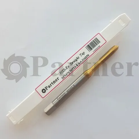 Метчик M5х0.8 Partner машинный HSSE, DIN371, для скв. отв.,, (Серия 316) - изображение 2 | Partner - заточные станки