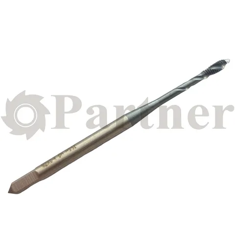 Метчик M2х0.25, HSSE спиральная канавка 38°, H6, TiAlN - изображение 1 | Partner - заточные станки