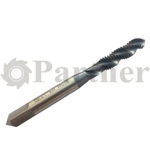 Метчик M6х0.75, HSSE спиральная канавка 38°, H6, TiAlN - изображение 1 | Partner - заточные станки