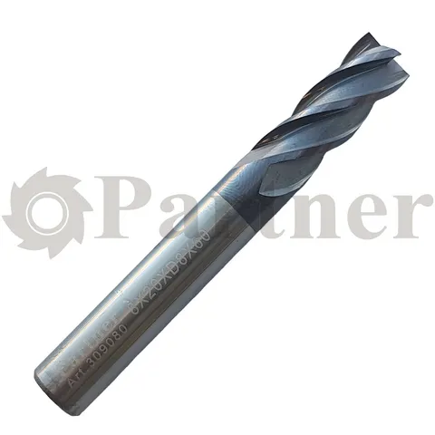Partner Фреза концевая, тв. сплав., AlTiN, 35гр, d=8мм, Z3 Z4 (серия 309) - изображение 1 | Partner - заточные станки