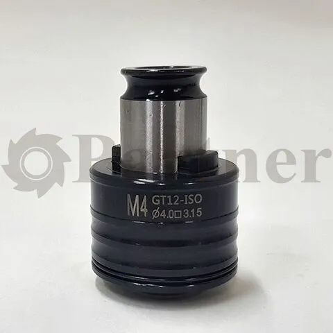 Partner ISO-GT12-M4 4х3,15 быстросменная резьбонарезная вставка с предохранительной муфтой для машинных метчиков М4 - изображение 2 | Partner - заточные станки