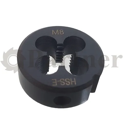 Плашка круглая метрическая М8х1,25, Partner, ISO2568, размер D25хH9мм, HSSE (Серия 480) - изображение 2 | Partner - заточные станки