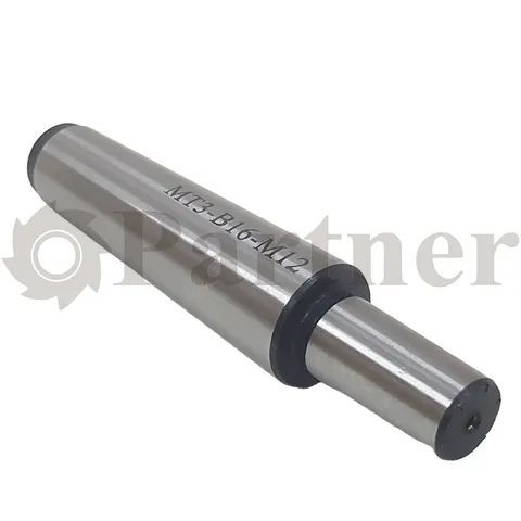 Partner MTB3-B16-M12 втулка переходная с конуса морзе 3 на конус B16, резьба М12 - изображение 1 | Partner - заточные станки
