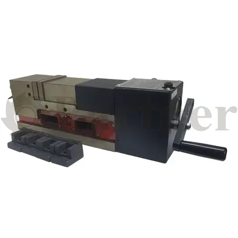 Partner JPV-7-200 Пневматические прецизионные тиски высокого давления, ширина губок 180 мм, раствор 0-200 мм, сила зажима 90 кH - изображение 6 | Partner - заточные станки
