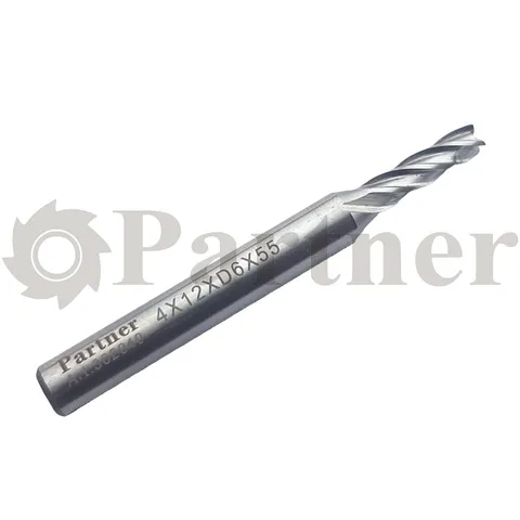 Partner Фреза концевая HSS-E, 4X20XD6X65мм Z4 (Серия 302 long) - изображение 1 | Partner - заточные станки